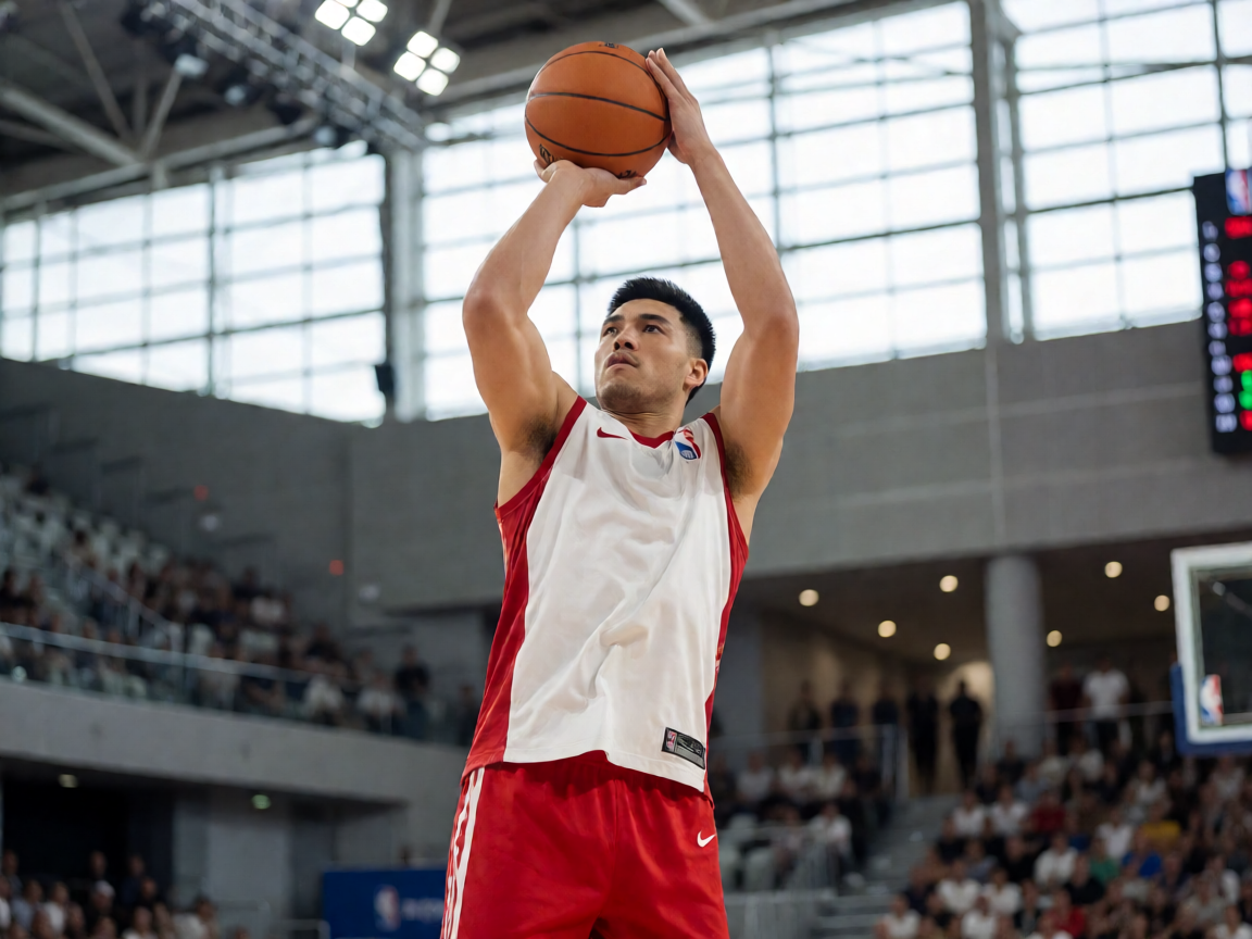 NBA篮球比赛球员投篮画面